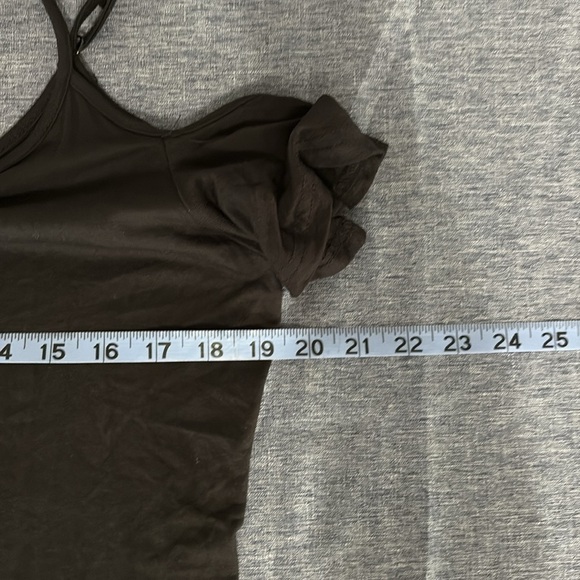 White Mark NWT Women’s XL Black Cold Shoulder Ruffle Adjustable Strap Maxi Dress - Picture 4 of 7